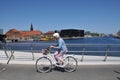 Black diamond royal library on danisb habour in Copenhagen Royalty Free Stock Photo