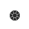 black Diamond  vector icon illustration design Royalty Free Stock Photo