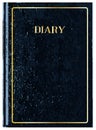 Black Diary Cover Royalty Free Stock Photo