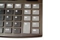 Black digital calculator on the top view white background Royalty Free Stock Photo