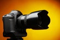 Black digital camera Royalty Free Stock Photo
