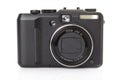 Black digital compact camera Royalty Free Stock Photo