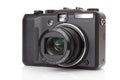 Black digital compact camera Royalty Free Stock Photo