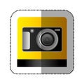 black digital professional camera icon