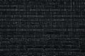 Black dirty brick wall texture. Old rough brickwork backdrop. Gloomy dark grey block masonry grunge background Royalty Free Stock Photo