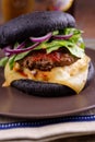 Black dirty burger