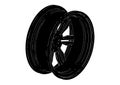 Black disk wheel