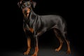 Doberman Guard dog clipart Royalty Free Stock Photo