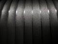 Black doff shiny curve line under the light Royalty Free Stock Photo