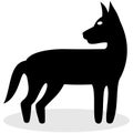 Black dog for icon