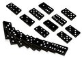 Black domino Royalty Free Stock Photo