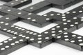 Black Domino bricks Royalty Free Stock Photo