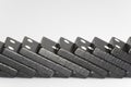 Black Domino bricks Royalty Free Stock Photo