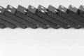 Black Domino bricks Royalty Free Stock Photo