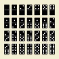Black domino set,28 bones,
