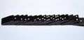 Black dominos in chain on white background Royalty Free Stock Photo