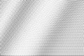 Black dots on white background. Abstract perforated surface. Faded halftone vector texture. Diagonal dotwork gradient Royalty Free Stock Photo