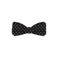 black dotted colored bow tie icon. Element of bow tie illustration. Premium quality graphic design icon. Signs and symbols collect Royalty Free Stock Photo