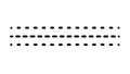 Black Dotted Line Divider Vector, vector design Generative AI Royalty Free Stock Photo