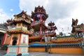 A grand scenic traditional colourful chinese Black Dragon Cave temple in Yong Peng; Johor, Malaysia