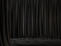 Black draping curtains. Royalty Free Stock Photo