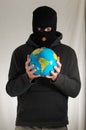 Man Holding a Globe Earth Royalty Free Stock Photo