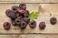 Black dried figs Royalty Free Stock Photo