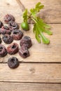 Black dried figs Royalty Free Stock Photo