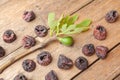 Black dried figs Royalty Free Stock Photo