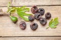 Black dried figs Royalty Free Stock Photo