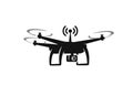Black drone Icon Royalty Free Stock Photo