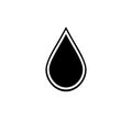 Black drop icon