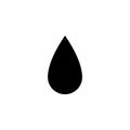 Black drop icon. Simple black icon Royalty Free Stock Photo