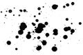 Black drop ink splatter