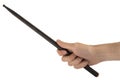 Black drumstick for playing in the right hand