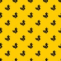 Black duck pattern vector