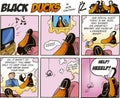 Black Ducks Comics episode 64 Royalty Free Stock Photo