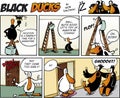 Black Ducks Comics episode 73 Royalty Free Stock Photo