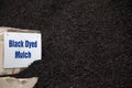 Black dyed mulch Royalty Free Stock Photo