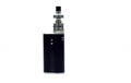 Black e-cigarette vaping box mod isolated Royalty Free Stock Photo