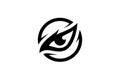 Black Eagles Eye Logo Royalty Free Stock Photo