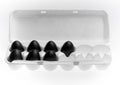 Black Eggs in White Carton