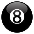 Black eight ball Royalty Free Stock Photo