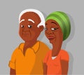 Black elderly couple