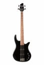 Black electric bass guitar Royalty Free Stock Photo