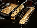 Black electric guitar Royalty Free Stock Photo