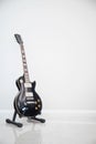 Black electric guitar Royalty Free Stock Photo