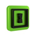 Black Electric light switch icon isolated on transparent background. On and Off icon. Dimmer light switch sign. Concept