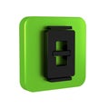 Black Electric light switch icon isolated on transparent background. On and Off icon. Dimmer light switch sign. Concept