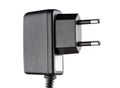 Black electric plug isolated Royalty Free Stock Photo
